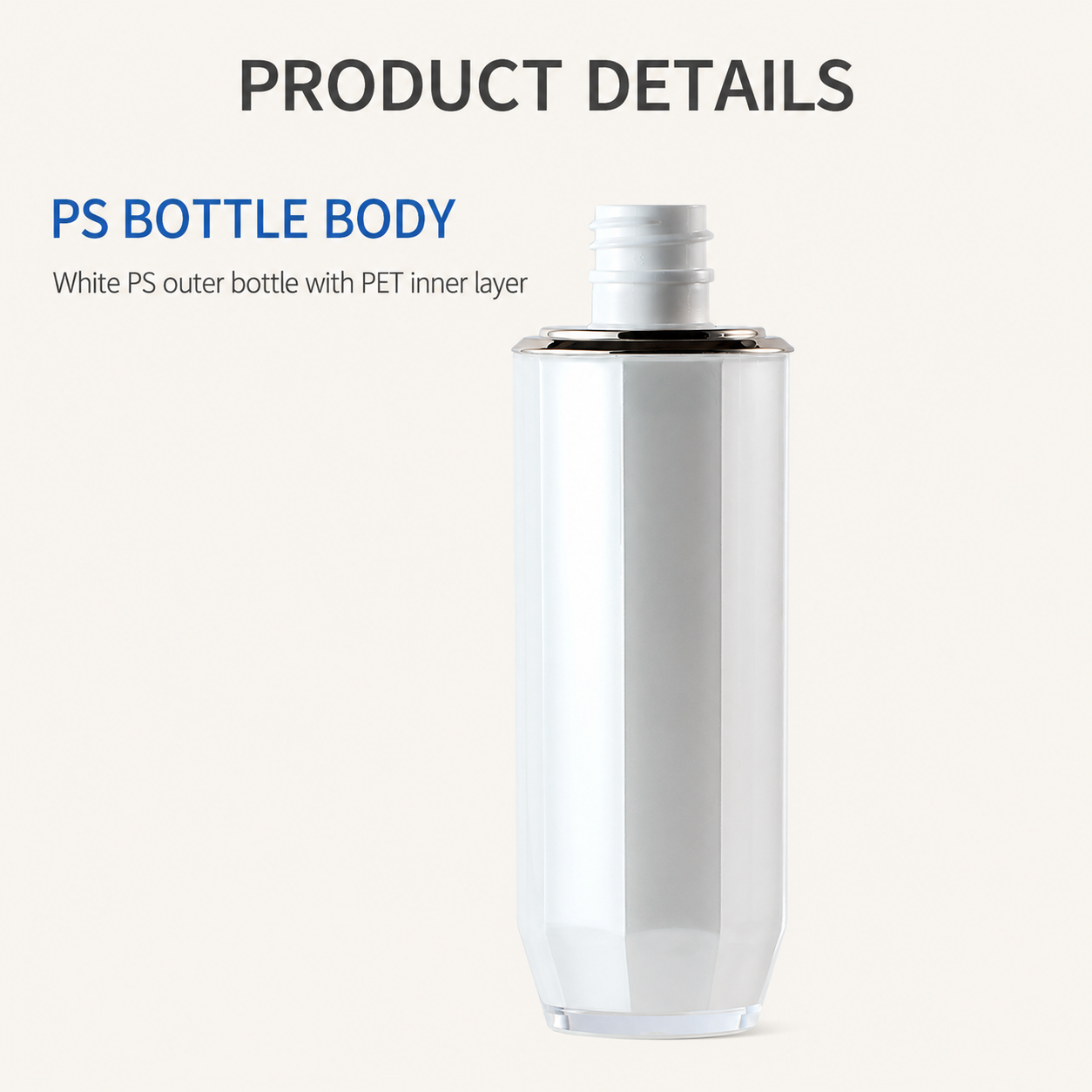 Custom PS Double-Wall Skincare Packaging Set – Cream Jars & Lotion Bottles - Image 7