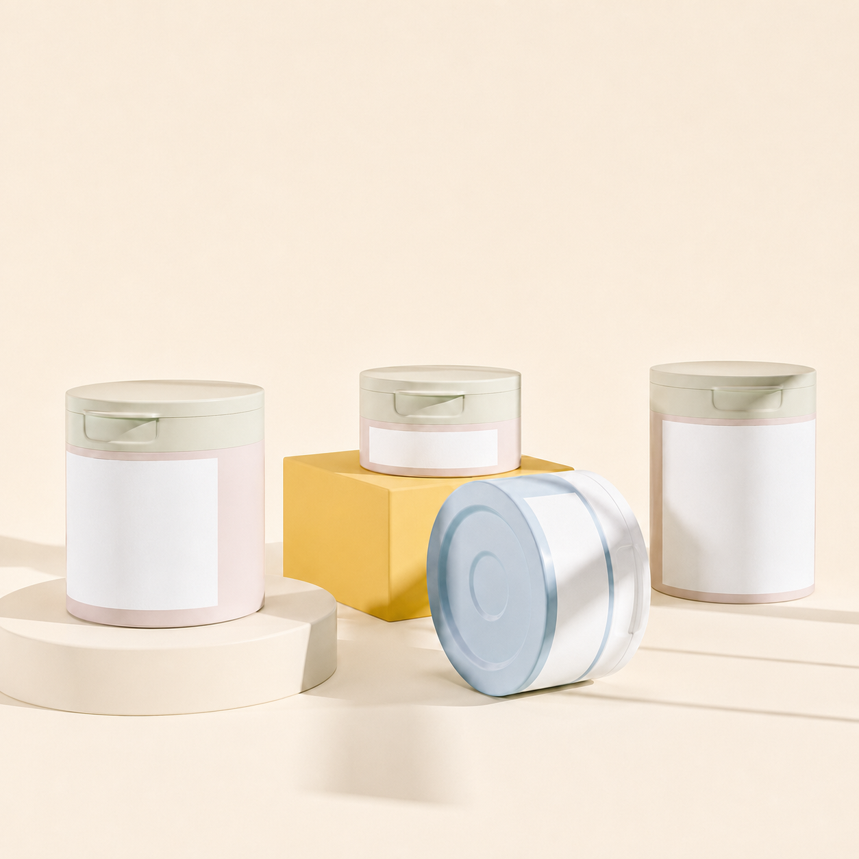 Custom PP Wide-Mouth Cosmetic Jar with Spoon or Tweezers – 50g to 150g - Image 2