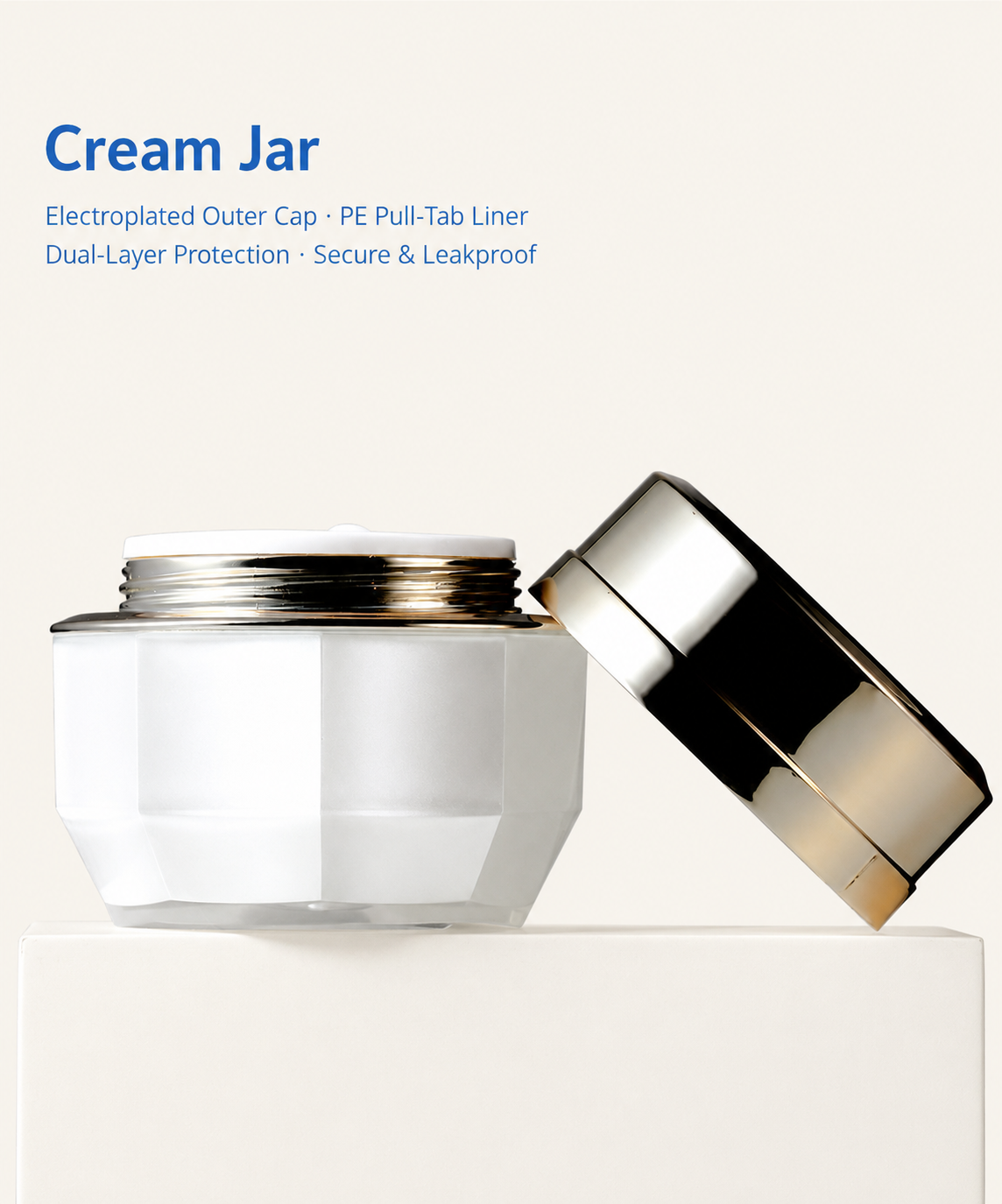 Custom PS Double-Wall Skincare Packaging Set – Cream Jars & Lotion Bottles - Image 6