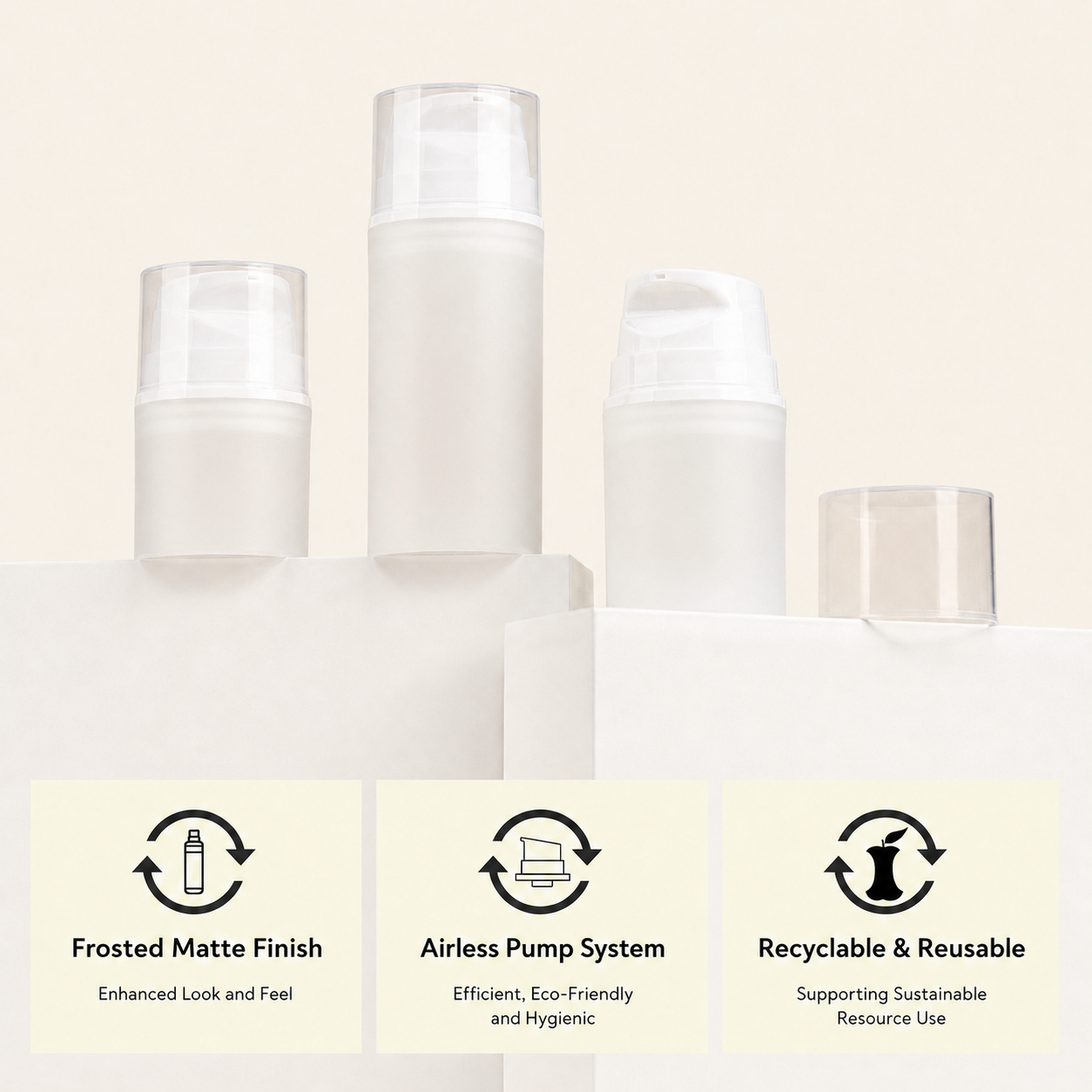 Custom PP Snap-On Airless Pump Bottle – 30ml, 50ml & 100ml - Image 12