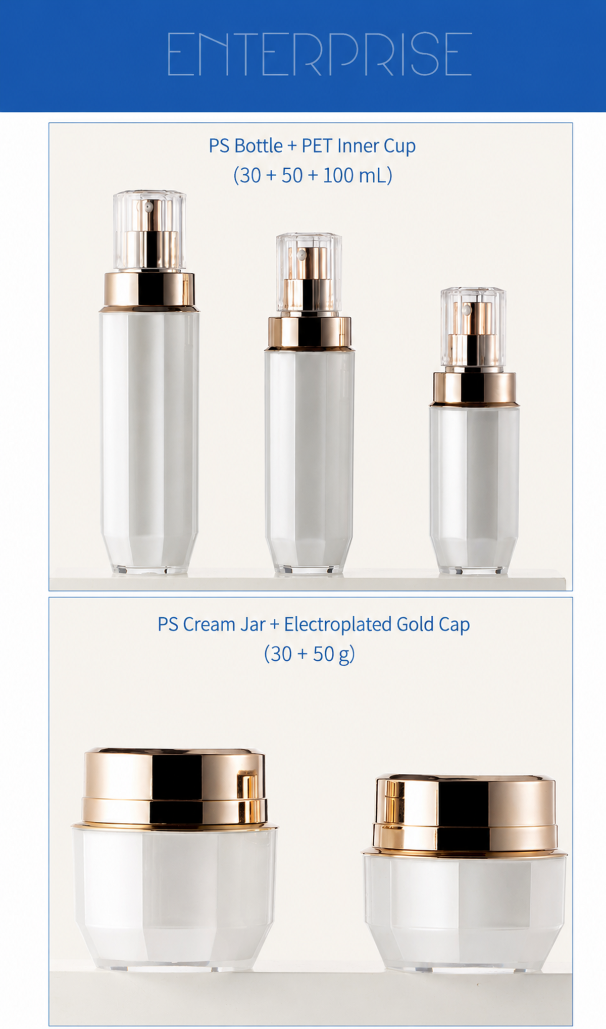 Custom PS Double-Wall Skincare Packaging Set – Cream Jars & Lotion Bottles - Image 10