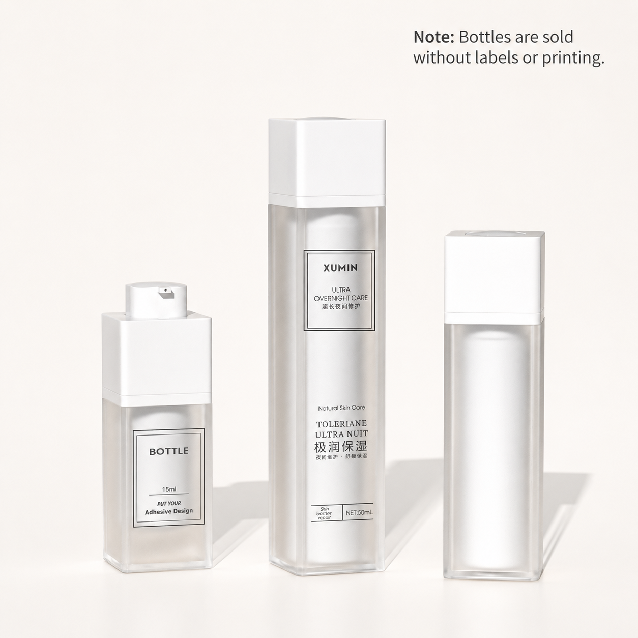 Custom Square AS Airless Pump Bottle – 15ml / 30ml / 50ml - Image 17