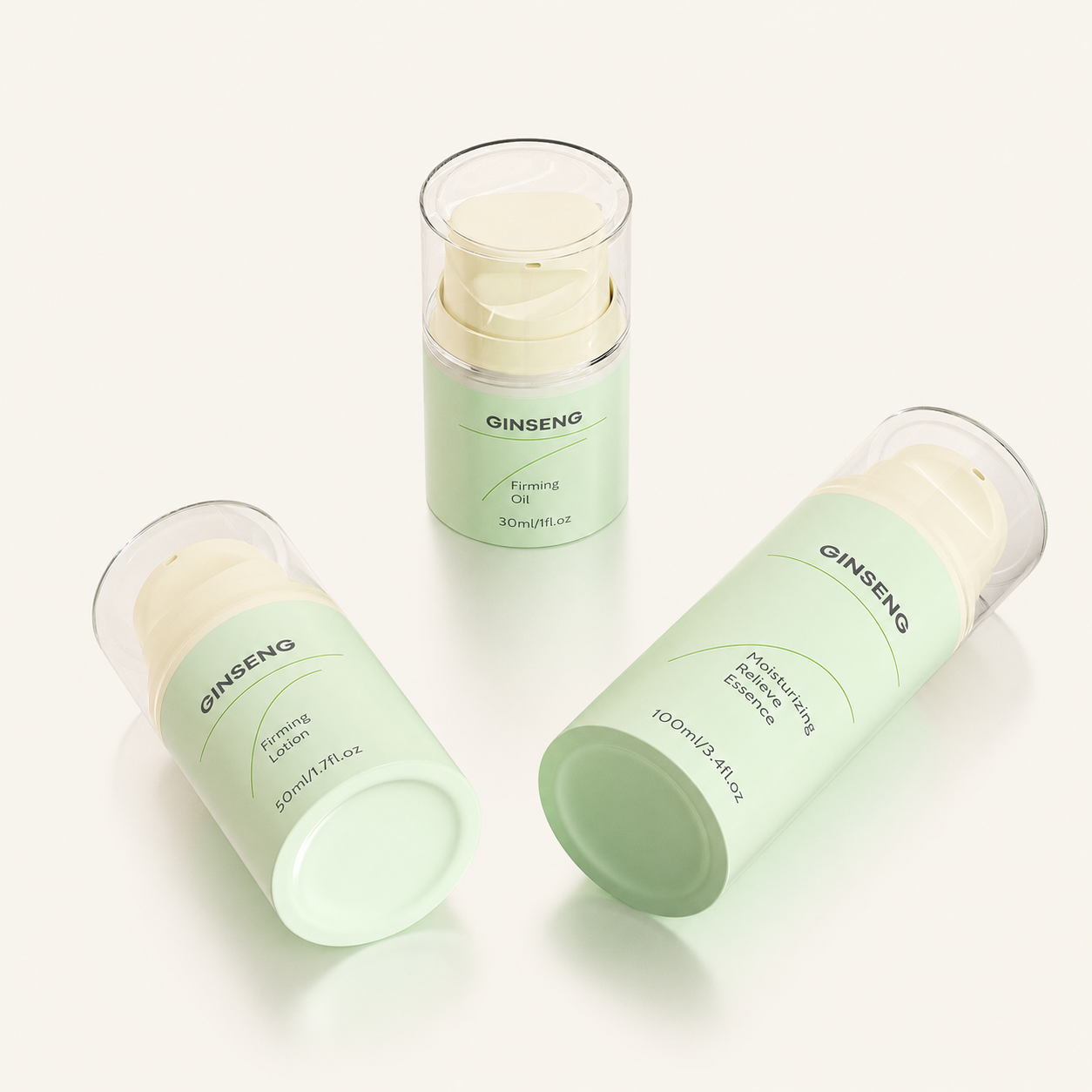Custom PP Snap-On Airless Pump Bottle – 30ml, 50ml & 100ml
